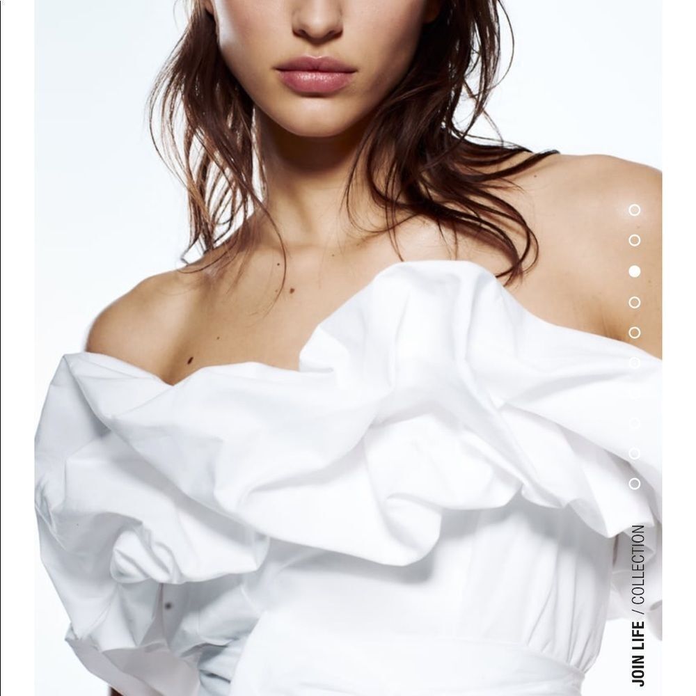 Zara blogger favorite voluminous poplin top - Picture 2 of 4